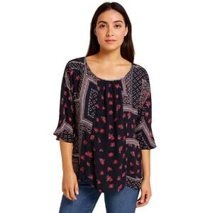 Anthropologie Edme & Esyllte Floral Tunic Top - Size Small